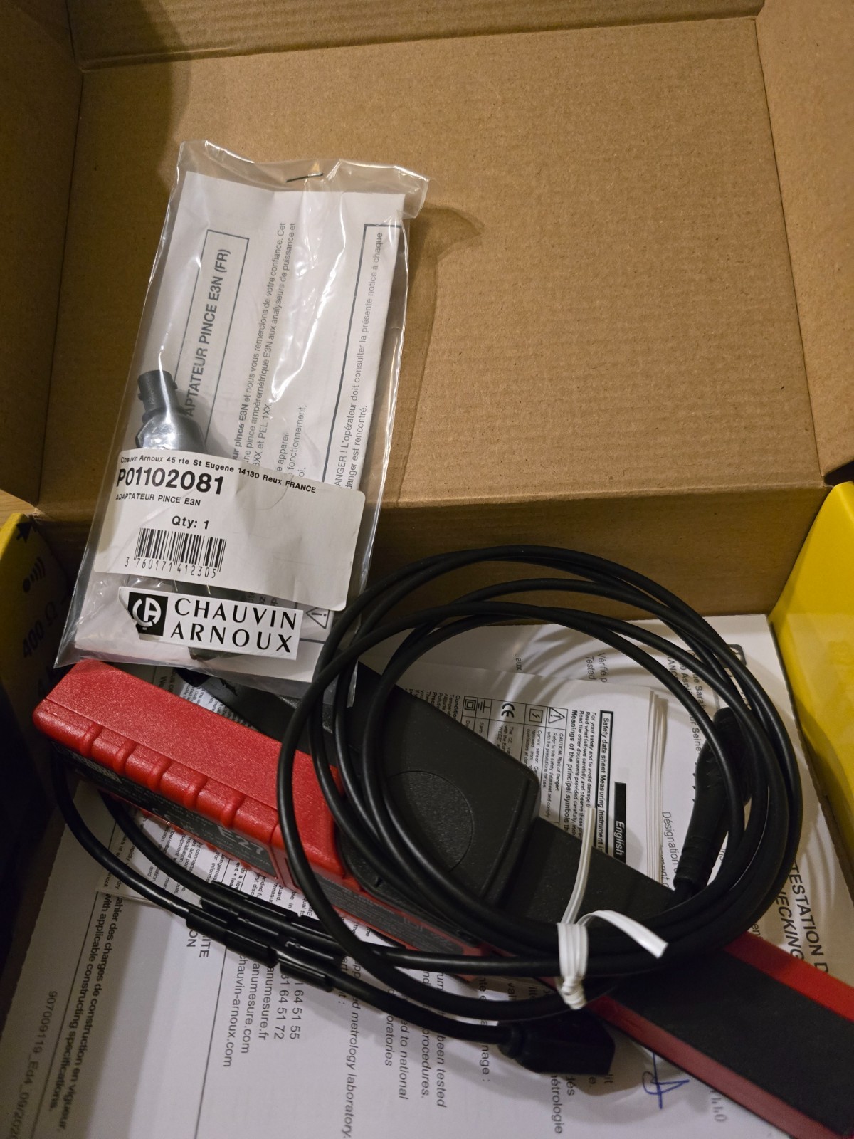 Lot of 10 New Chauvin Arnoux E27 clamp meter P01120027 & Adapter P01102081 