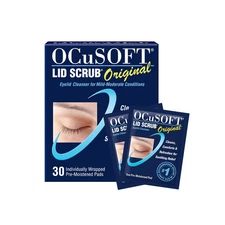 Lid Scrub Original Eyelid Cleanser - Pre-Moistened Eyelid Wipes for Mild to Mode