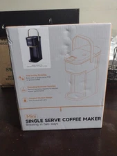 Tastyle Mini Single Serve Coffee Maker, Compact 1-Cup Brewer - Black