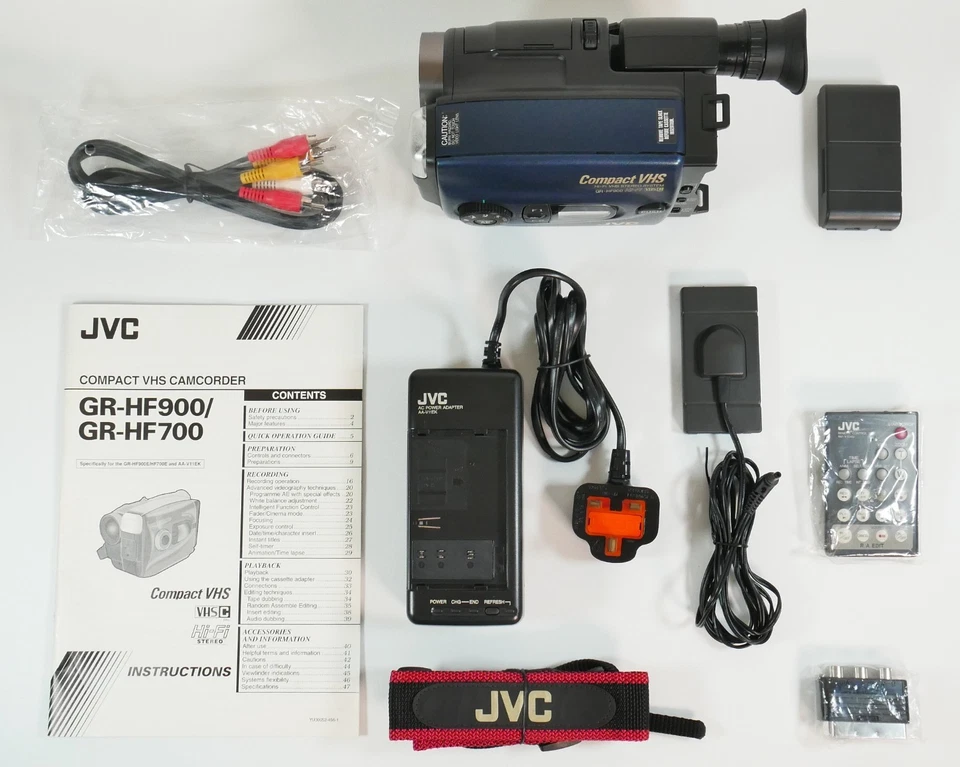 JVC GR-HF900 VHS-C COLOUR VIEWFINDER Stereo Sound Camcorder VHS VHSC MINT BOXED! - Image 2 of 4