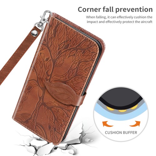 For Google 7 8 Pro 6A 7A Tree Shockproof PU Leather Flip Wallet Case Phone Cover - Picture 8 of 15
