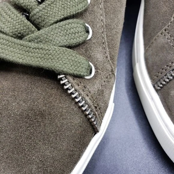 Frye & Co 全新 无盒 Sindy moto 低帮运动鞋 军绿色 拉链细节 尺寸 8 — 第 2/4 张图片