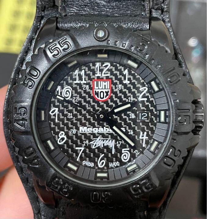 Luminox x Stussy x Megabass Wrist Watch *USED* From Japan
