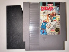 Renegade NES Cartridge +Dustcover Authentic Tested CLEAN Nintendo CLASSIC