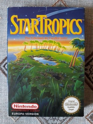 Original Nintendo NES Spiel Star Tropics PAL OVP - TOP