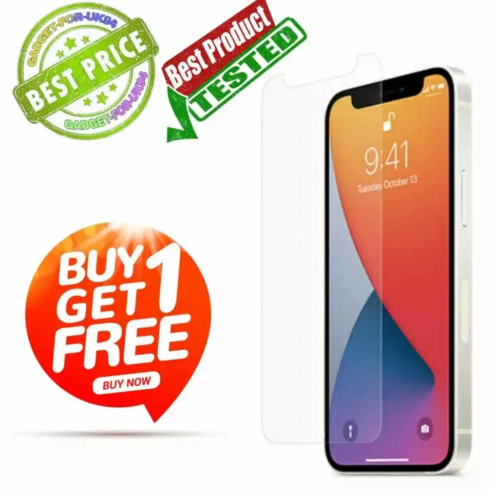 For iPhone 8 Plus XR 113 14 15 16 17 Pro Gorilla Tempered Glass Screen Protector - Image 2 of 4