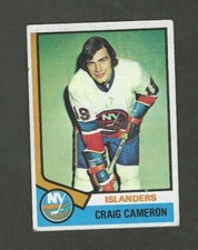 1974-75 TOPPS CRAIG CAMERON #263 NEW YORK ISLANDERS