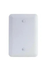 75151, 1 Gang Blank Painted Steel Princess Wall Plate, White Wrinkle 