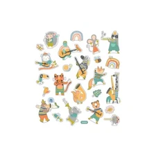 Crafts Stickers Music 101 Animals Instruments Fox Mouse Turtle Tiger Bear Birds