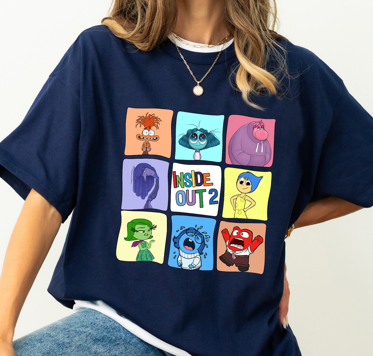 Disney Inside Out 2 Characters Emotions Shirt Unisex Adult Kid