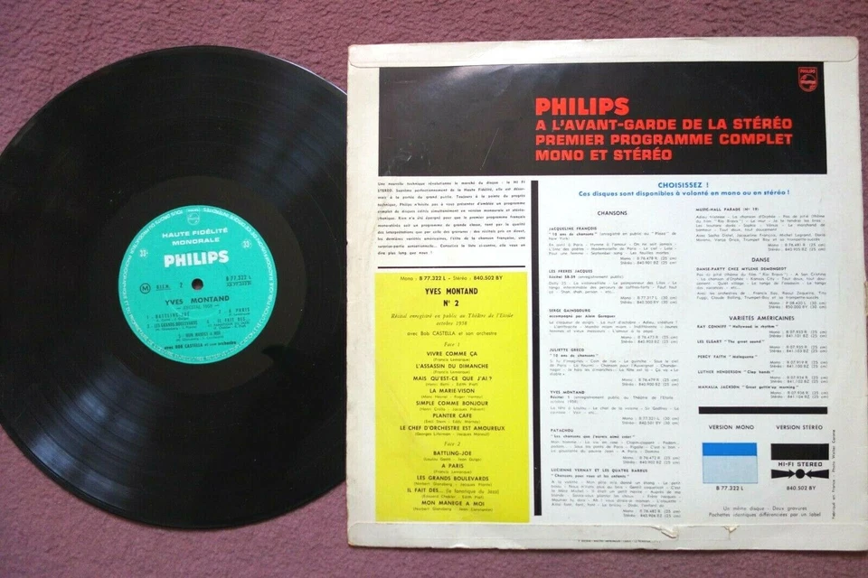 Yves Montand / Récital 58 Vol.2 / MONO - Photo 2/2