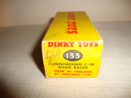 DINKY TOYS 133 CUNNINGHAM C-5R ROAD RACER - EXCELLENT in original BOX - Picture 11 of 12