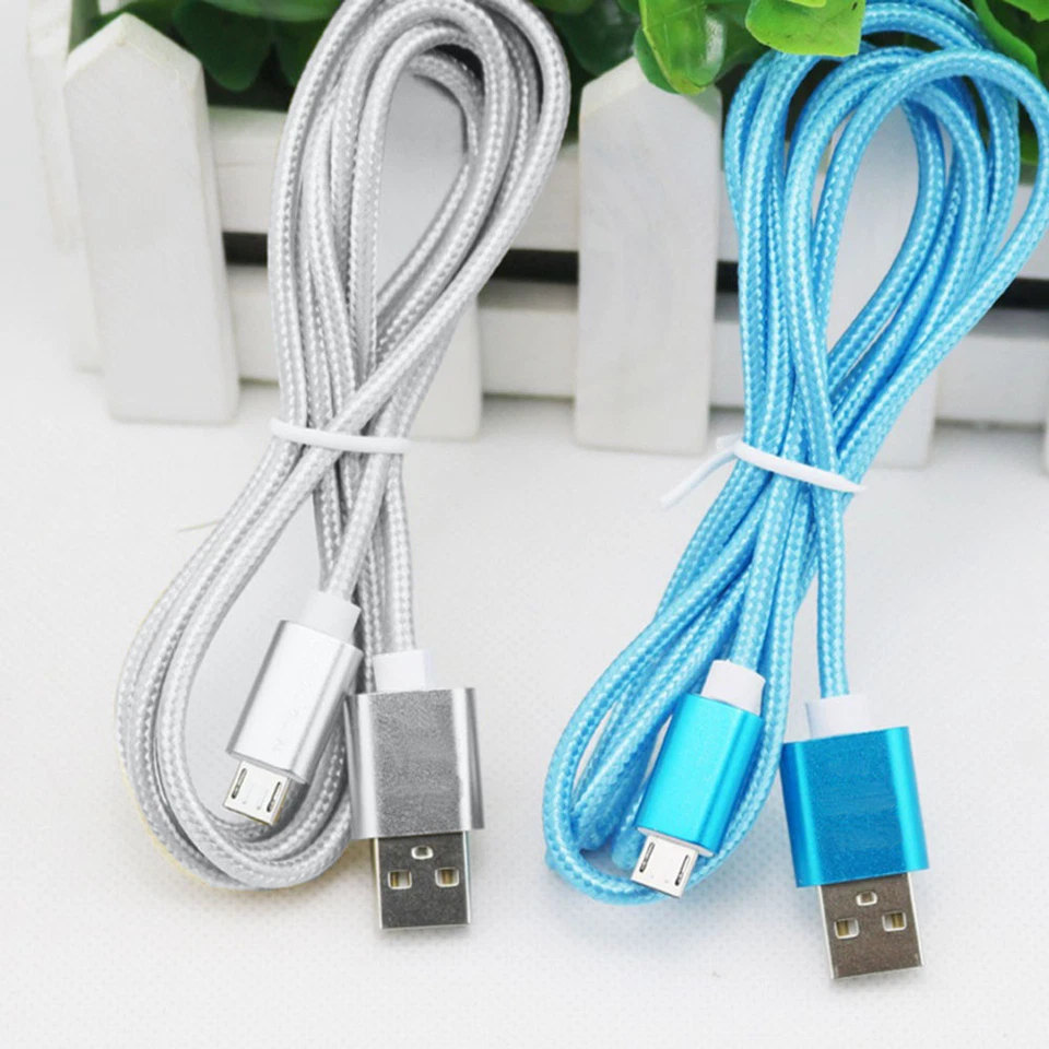 Cable Micro USB Cable Trenzado Cargador Rápido Cable de Datos para Sony Xperia Z5 Z3 Z2 Z1 Foto 4 de 4