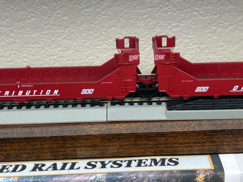 SOO LINE - TWIN STACK 5 CAR Set- ARTICULATED DOUBLE STACK WELL CARS HO SCALE NEW - Image 3 of 4