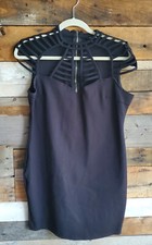 Fashion Nova Stop and Stare Short Little Black Dress Mini Tight Sexy Sz XL