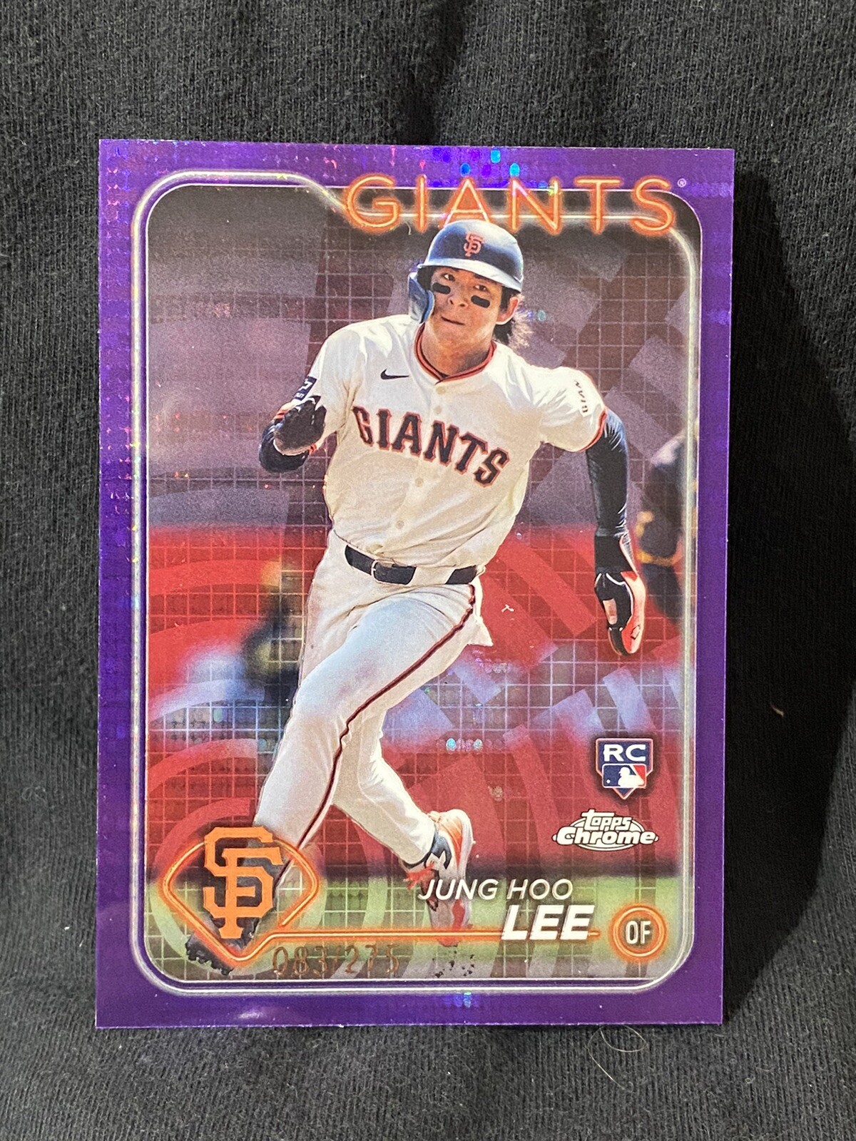 2024 Topps Chrome Purple Sonar Refractor Jung Hoo Lee RC 201 Giants /275