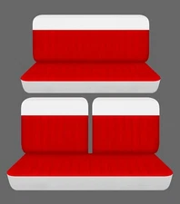 Front 50/50 top and solid rear bench seat covers  Fits 1950 Ford Tudor