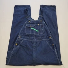 Vintage Men's Key Imperial Overalls Coveralls Blue Denim Size 34x34