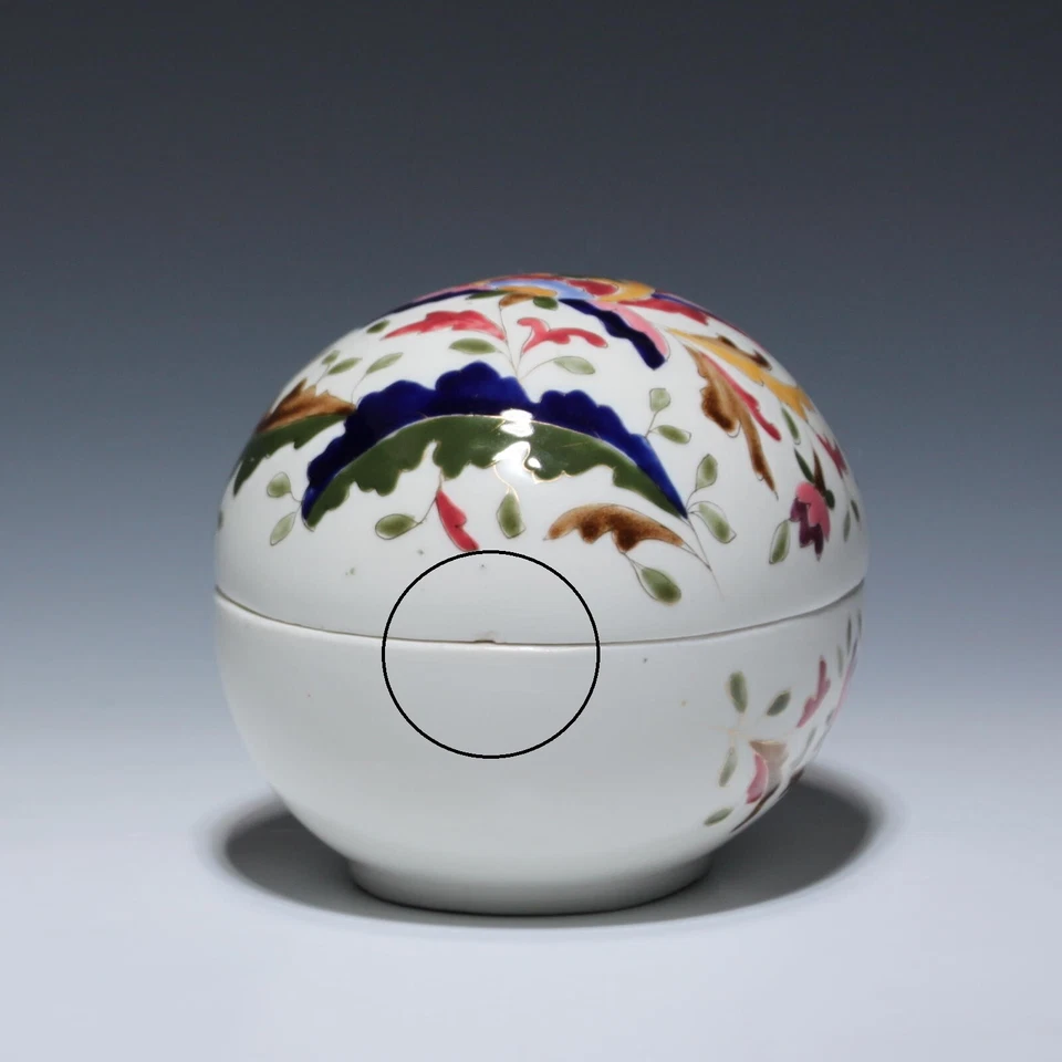 Große handbemalte Porzellandose Osterei - Anfang 20. Jh. - Bild 3 von 4