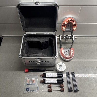 ModuPRO Dental Articulator with Case, Apex Putty, Fixing Gel, and Screwdriver