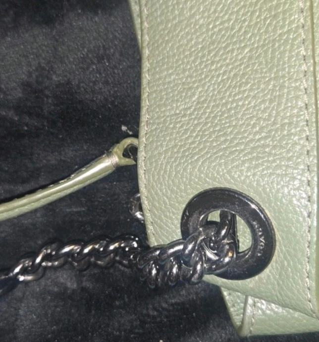 Coach Edie 31 Shoulder Bag Hobo Purse Olive Green Turn Lock Zip Around Divider - Image 3 of 4