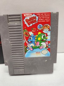 TESTED Bubble Bobble w/Manual  (Nintendo NES, 1988) AUTHENTIC