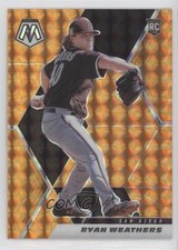 2021 Panini Mosaic Rookie Reactive Orange Mosaic Prizm Ryan Weathers #262 0q1p