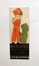 Segnalibro pubblicitario sigarette GITANES e BALTO dis. Vincent Paris France