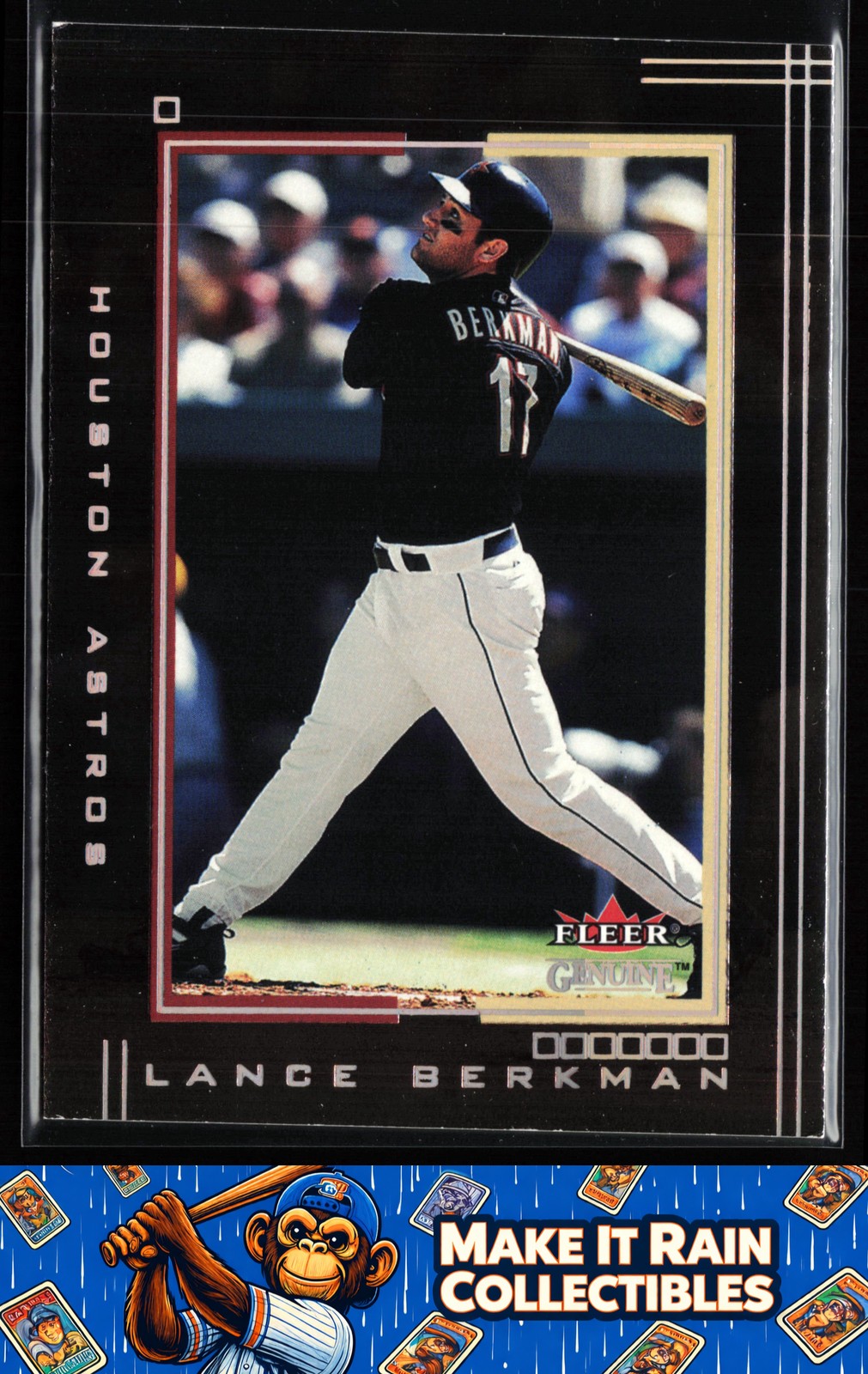 Lance Berkman 2002 Fleer Genuine #33 Houston Astros Baseball