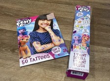 Lot Of 2 Pieces For My Little Pony Fans 50 Tattoos A 3 Ft Paint Poster-Easter