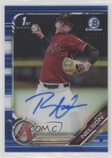 2019 Bowman Draft Chrome Pick Blue Refractor 10/150 Ryne Nelson #CDA-RN Auto r2y