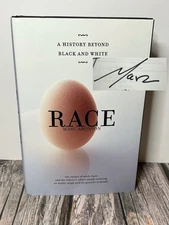 RACE A HISTORY OF BLACK & WHITE / MARC ARONSON / SIGNED 1ST EDITION 1ST PRINT HC