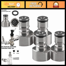 Keg Coupler Adapter Sankey to Ball Lock Quick Disconnect Kit for Home Brewing -