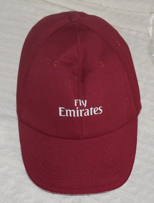 Fly Emirates Baseballkappe Mütze rot Riemen hinten verstellbar leicht Einheitsgröße