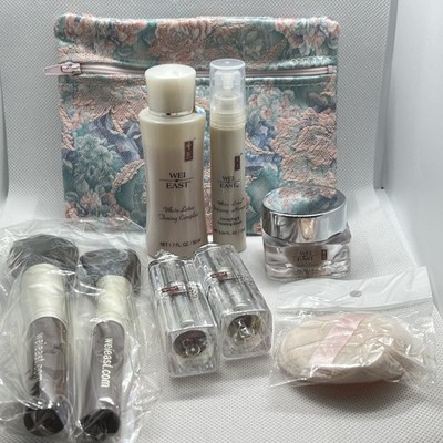 Wei East Flawless By Nature/China Herbal/White Lotus Makeup Kit w/Sm. Bag+Tools