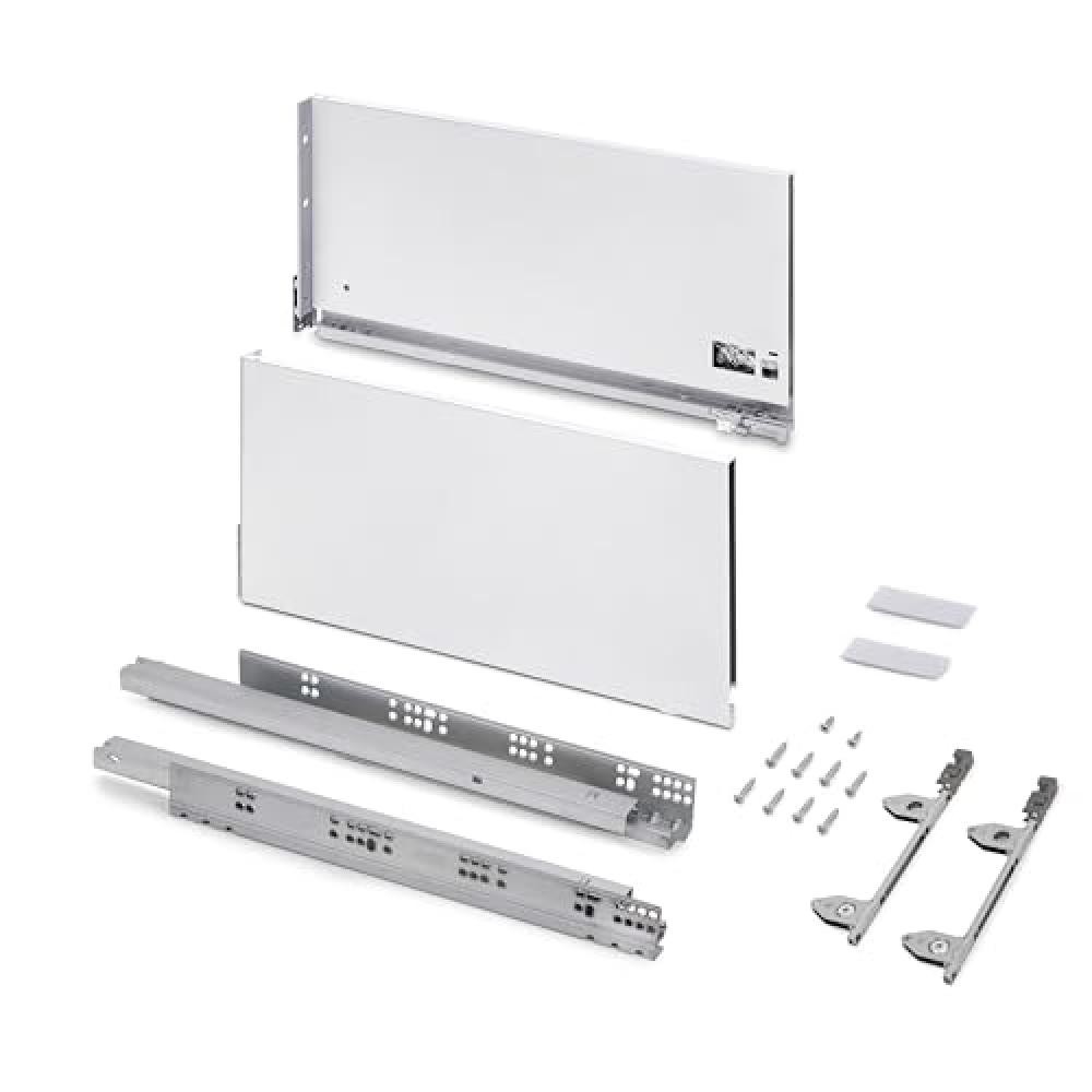 (TG. L500mm) Emuca - Cassetto esterno Vertex 3D 60 kg altezza 242 mm, profondit 