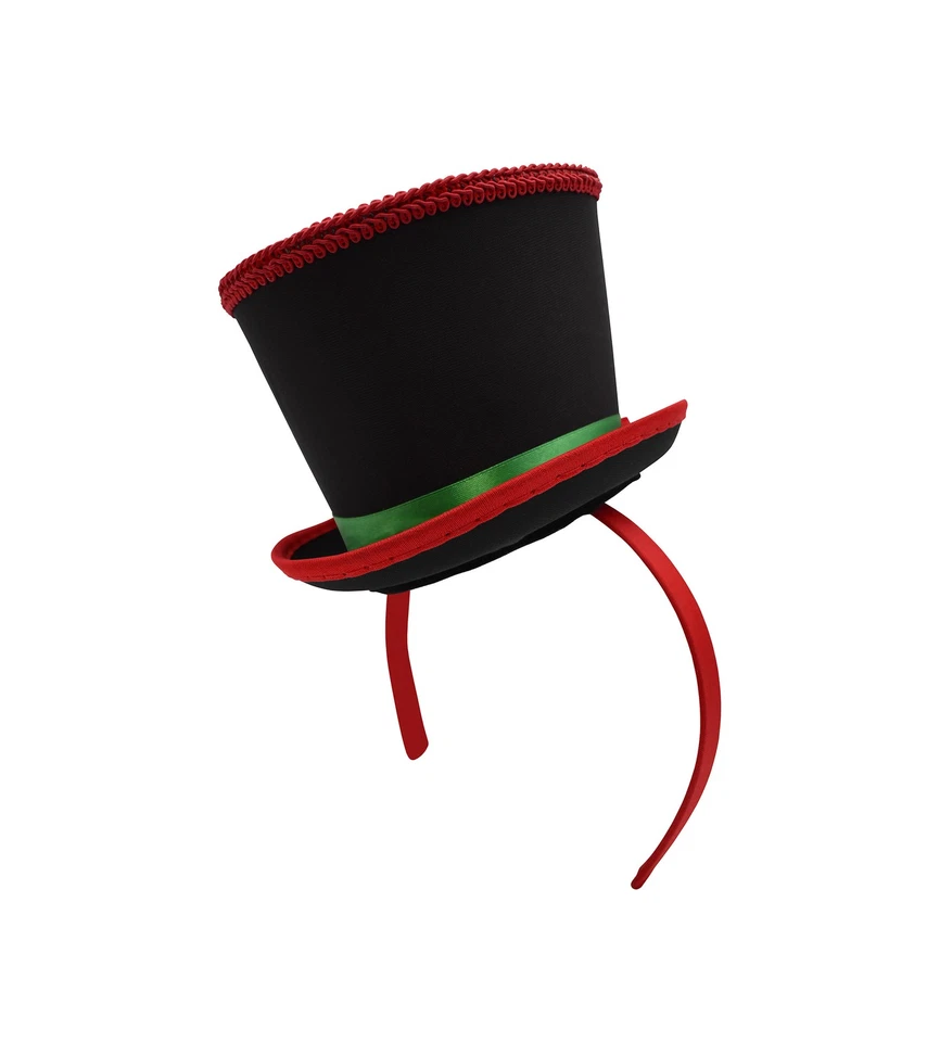 Mini muñeco de nieve villancico sombrero diadema Navidad muérdago acebo bayas disfraz Foto 4 de 4