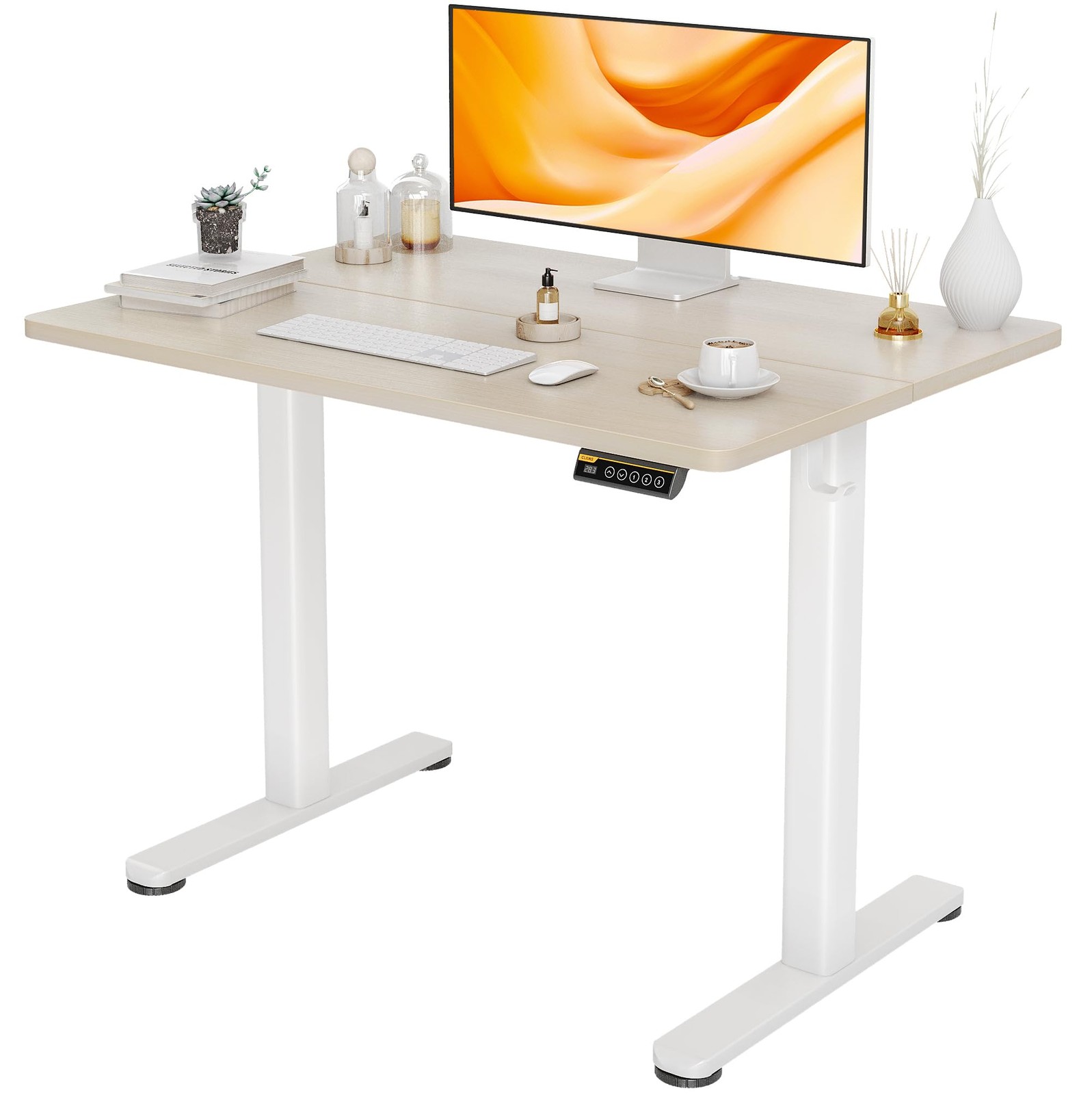 Standing Desk, Adjustable Height Stand up Desk, 40x24 Inches Sit Stand Home O...-image
