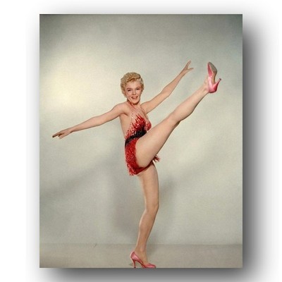 Sheree North Photo 8x10 Showgirl Dancing Kicking Routine 1956 Publicity Portrait