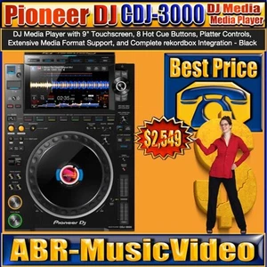 Pioneer DJ CDJ-3000 Professional DJ Media Player / 1 Year Manufacture Warranty