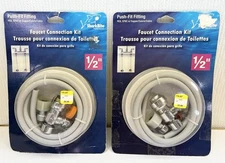 (2) SharkBite Plumbing Solutions Faucet Connection Kit 1/2” Push-Fit Fitting