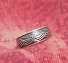 Toe Ring Sterling Silver Chain Link Design Adjustable 925  New Vintage