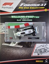 #79 Panini Williams FW07 Clay Regazzoni 1979 Scale 1:43 F1 Model Car + Magazine