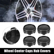 4pcs 63mm 66mm Wheel Center Hub Caps Hubcaps Covers Universal for Car Black