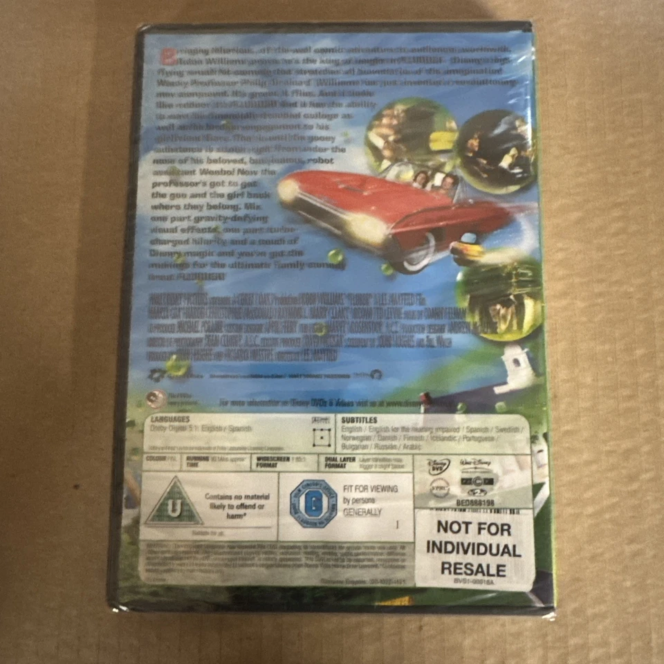 Flubber -  (Disney 2001  Robin Williams) NEW SEALED DVD - Image 2 of 2