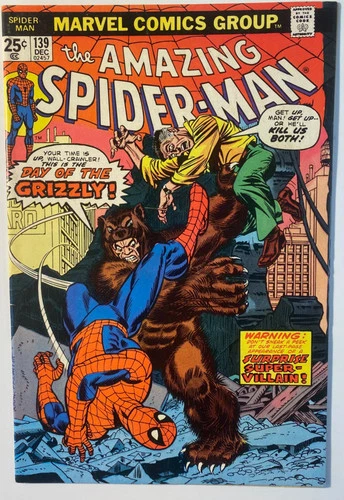 Amazing Spider-Man #139 1st Grizzly! Gerry Conway & Ross Andru 1974 Mid Grade