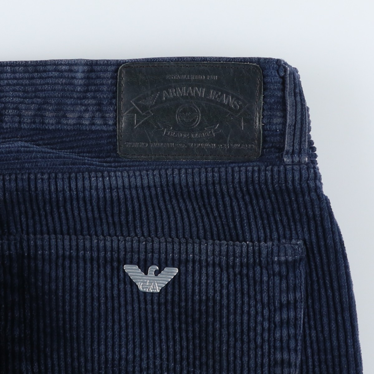 Vintage 80'S-90'S Giorgio Armani Jeans wide-ribbed corduroy pants