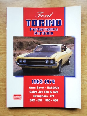 Ford Torino Performance Portfolio Brooklands Books Gran Torino Cobra Jet Muscle