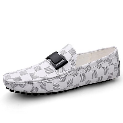 Men\'s Black & White Plaid Driving Loafers Amazon.com: MENS LUXURY LOAFER SHOES: Plaid main image 2
