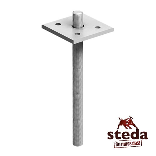 I-Pfostenträger Höhenverstellbar 520-580mm - Zum Einbetonieren Für Pfosten 12-16cm